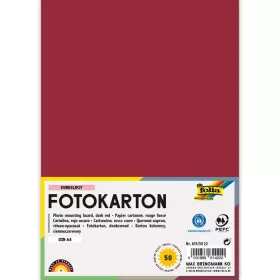 Fotókarton 300g/m² A/4 50 ív/csg, sötétpiros