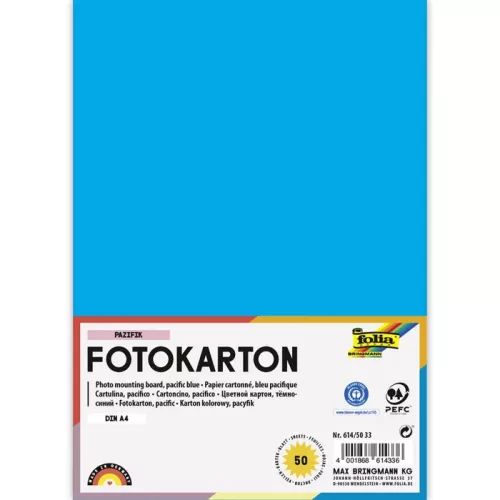 Fotókarton 300g/m² A/4 50 ív/csg, óceánkék