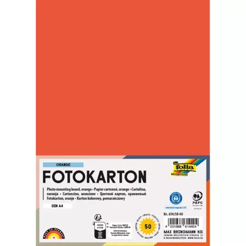 Fotókarton 300g/m² A/4 50 ív/csg, narancssárga