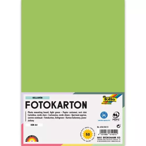 Fotókarton 300g/m² A/4 50 ív/csg, világos zöld