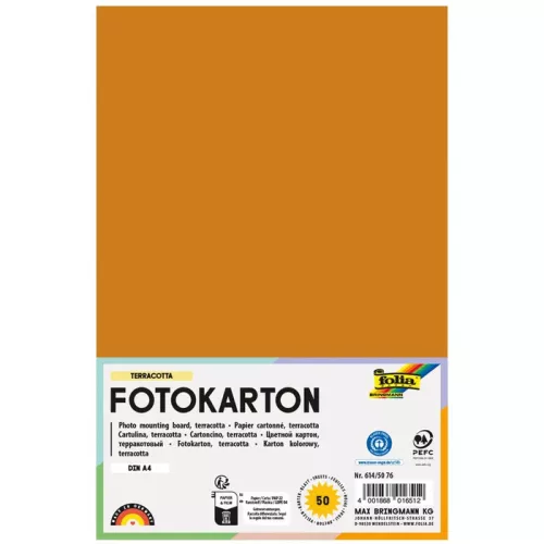 Fotókarton 300g/m² A/4 50 ív/csg, terrakotta