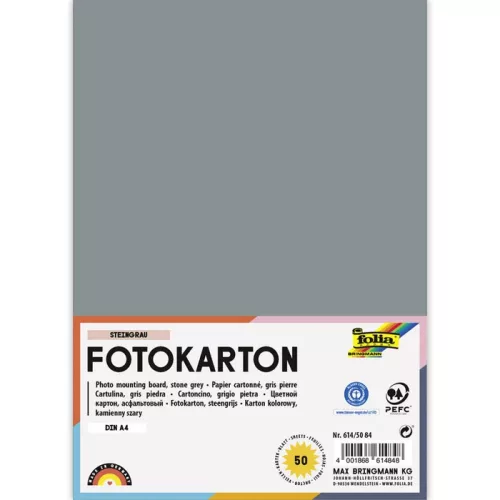 Fotókarton 300g/m² A/4 50 ív/csg, kőszürke