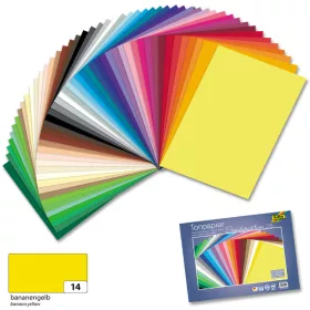   Színeslap/tónuspapír 130g, 50x70cm, 25 ív/csg, banánsárga - Folia