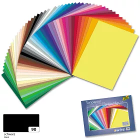   Színeslap/tónuspapír 130g, 50x70cm, 25 ív/csg, fekete - Folia