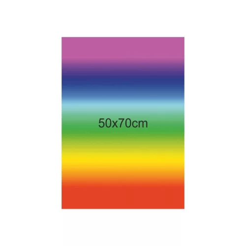 Fotókarton szivárvány színű, 50x70 cm 300g, 10 ív/csg - Folia