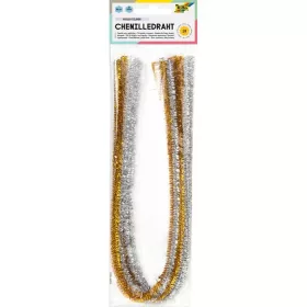   Zseníliadrót 50 cm, Ø 8 mm, 10 db, arany/ezüst válogatás - Folia