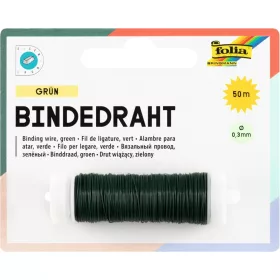 Kötöződrót, 0,3 mm × 50 m, zöld - Folia