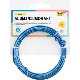Alumínium drót, 2 mm × 5 m, kék - Folia