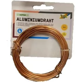 Alumínium drót, 2 mm × 5 m, réz - Folia