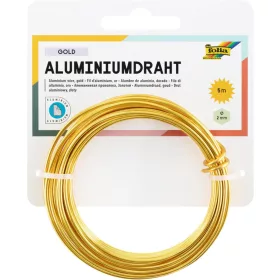 Alumínium drót, 2 mm × 5 m, arany - Folia