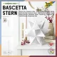 Bascetta-csillag készlet, transzparens papír, 115g, 20x20cm, 32 ív/csg, fehér - Folia