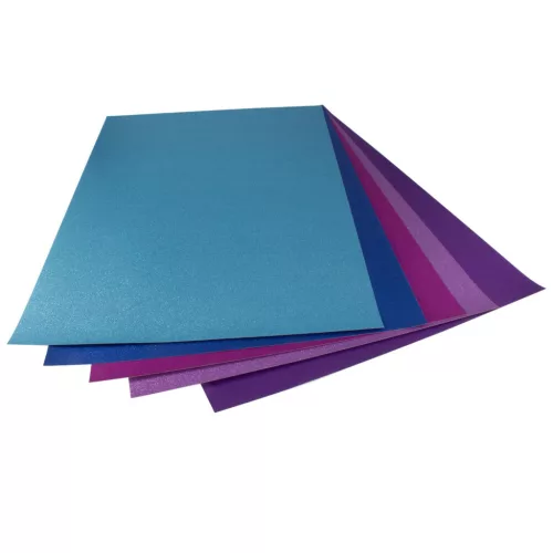 Csillámos karton ICE 300g/m², 50x70cm 5 ív/csg, vegyes