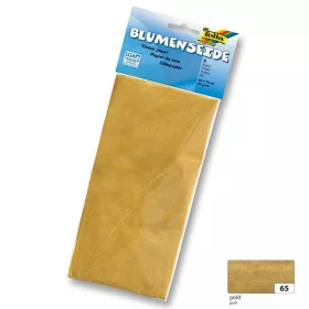   Selyempapír, 20g, 50x70cm, 5 ív/csg/csomag, arany, nem elszíneződik - Folia
