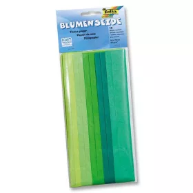   Selyempapír ZÖLD színárnyalat mix, 20g, 50x70cm, 10 ív/csg/csomag - Folia