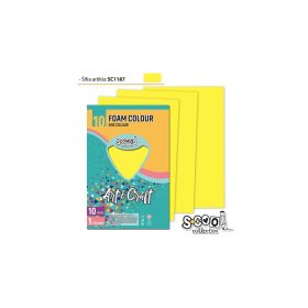 Dekorgumi A/4, 10 ív/csomag - sárga SC1187