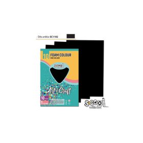 Dekorgumi A/4, 10 ív/csomag - fekete SC1192