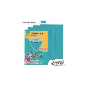 Dekorgumi A/4, 10 ív/csomag - türkiz SC1195