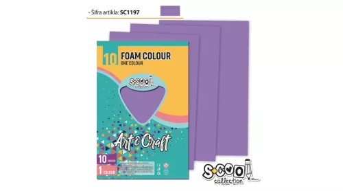 Dekorgumi A/4, 10 ív/csomag - világoslila SC1197