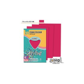 Dekorgumi A/4, 10 ív/csomag - magenta SC1198