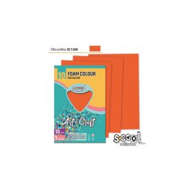 Dekorgumi A/4, 10 ív/csomag - narancs SC1200