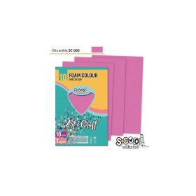 Dekorgumi A/4, 10 ív/csomag - rózsaszín SC1203