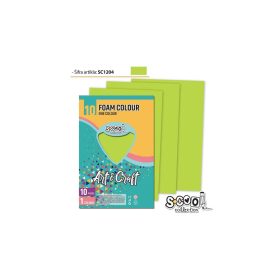 Dekorgumi A/4, 10 ív/csomag - világoszöld SC1204