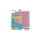 Dekorgumi glitteres A/4, 10 ív/csomag - pink SC1216