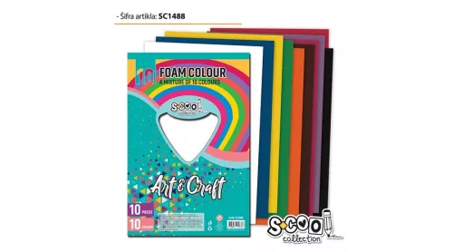 Dekorgumi A/4, 10 ív/csomag - Mix SC1488