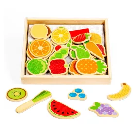 Mágneses gyümölcs és zöldség készlet