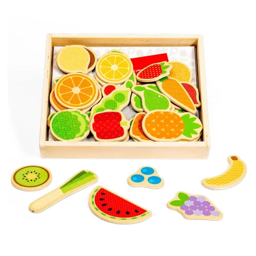 Mágneses gyümölcs és zöldség készlet