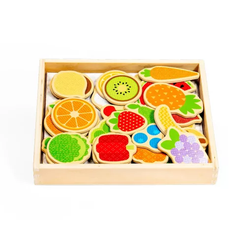 Mágneses gyümölcs és zöldség készlet