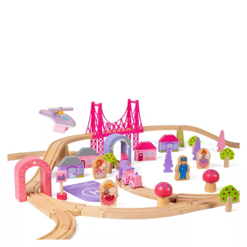 Tündérváros vonatkészlet fából