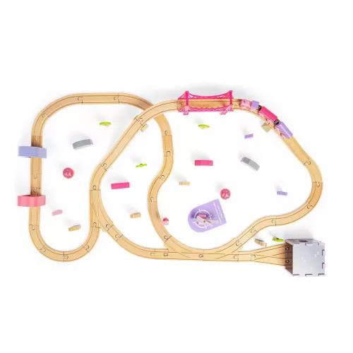 Tündérváros vonatkészlet fából