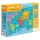 Világtérkép, mágneses puzzle, 136 darabos