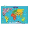 Világtérkép, mágneses puzzle, 136 darabos