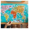 Világtérkép, mágneses puzzle, 136 darabos