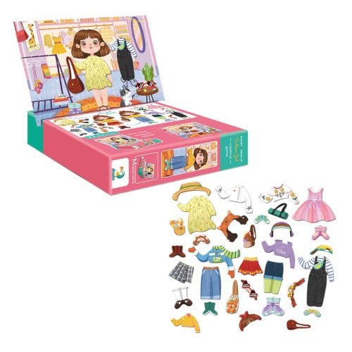 Öltöztesd fel a kislányt, mágneses játék