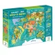Állatok világtérképe, mágneses puzzle