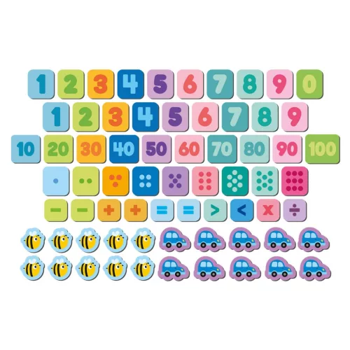 Számok és jelek, mágneses készlet