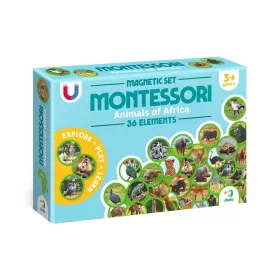 Montessori mágneses készlet, Afrika állatai