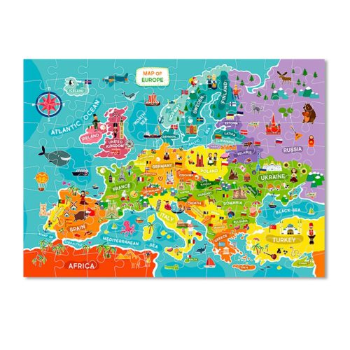 Európa térkép, 100 db-os puzzle