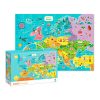 Európa térkép, 100 db-os puzzle