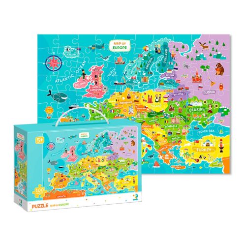 Európa térkép, 100 db-os puzzle