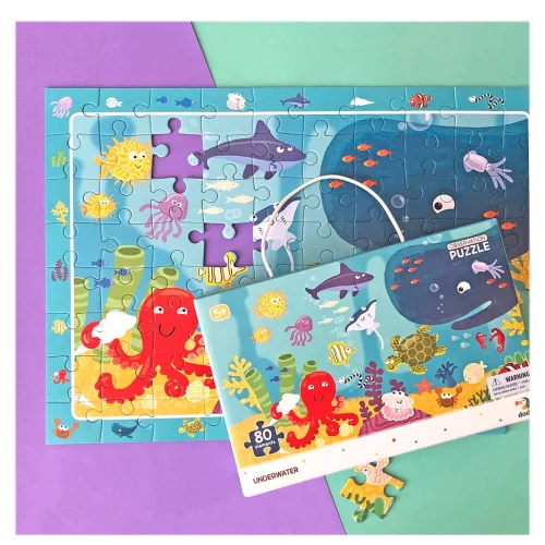 Tengeri állatok, 80 db-os puzzle