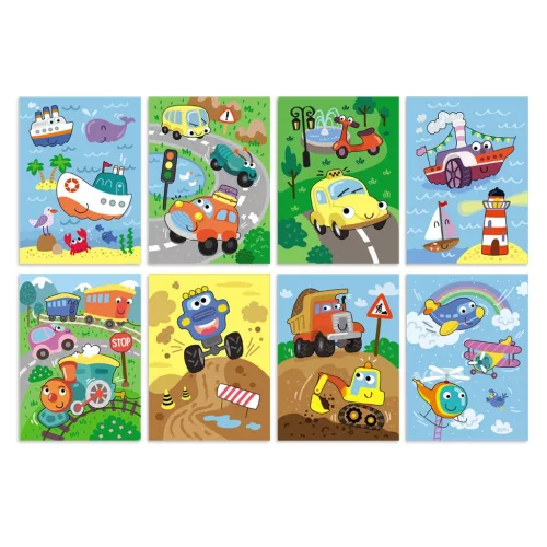 Rajzolás vízzel, Szállítóeszközök