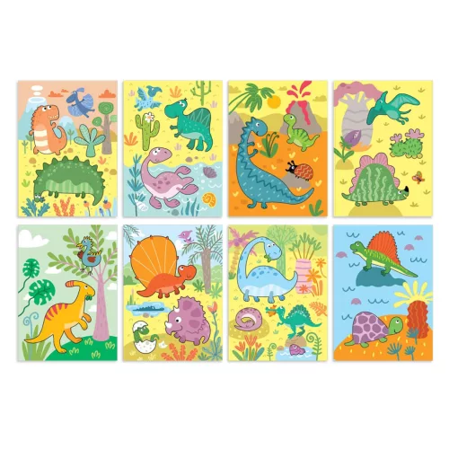 Rajzolás vízzel, Dinoszauruszok