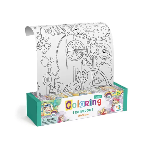 Kifestő poszter, Szállítóeszköz, 70x16 cm