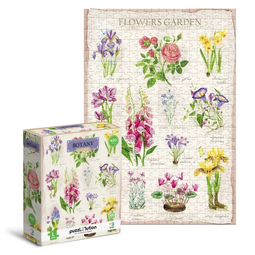 Puzzle Botanika, Virágoskert, 400 darab