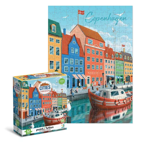 Puzzle városok, Koppenhága, 250 darabos