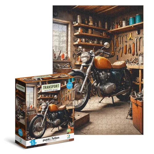 Motoros garázs, 500 darabos puzzle